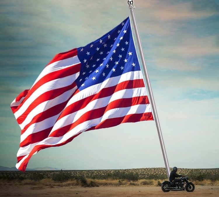 New World Record: Biggest Flag Flown On A Motorcycle | Russ Brown ...