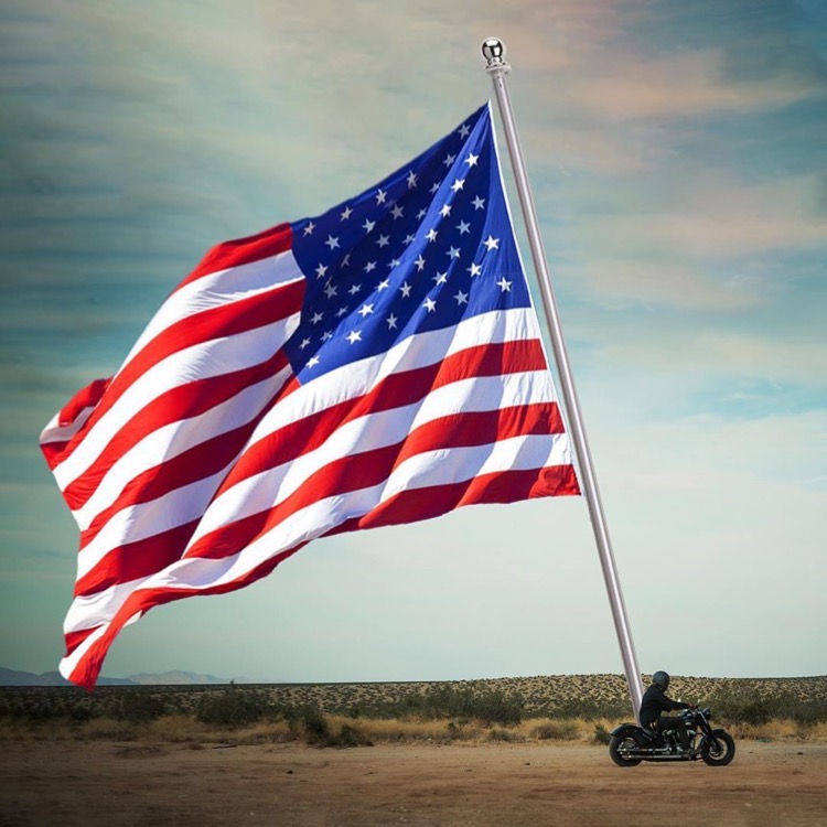 New World Record: Biggest Flag Flown On A Motorcycle